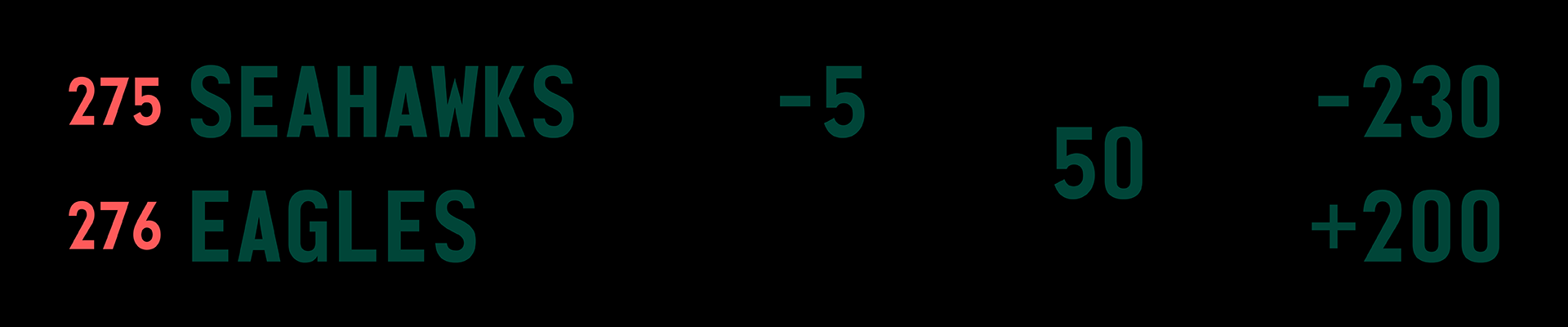 Rotation numbers in example football line